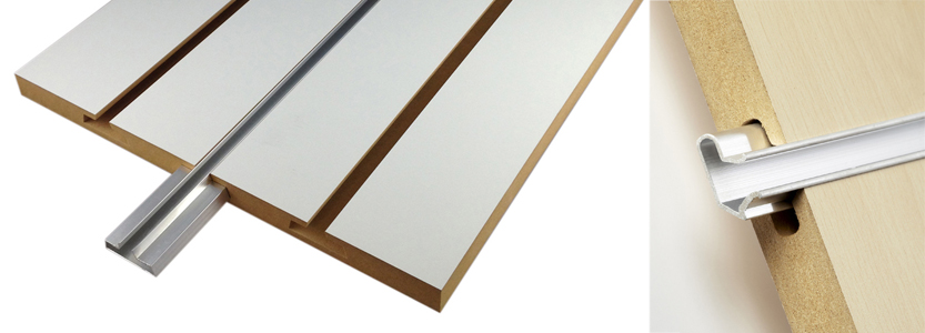 Rãnh cài tấm gỗ Slatwall