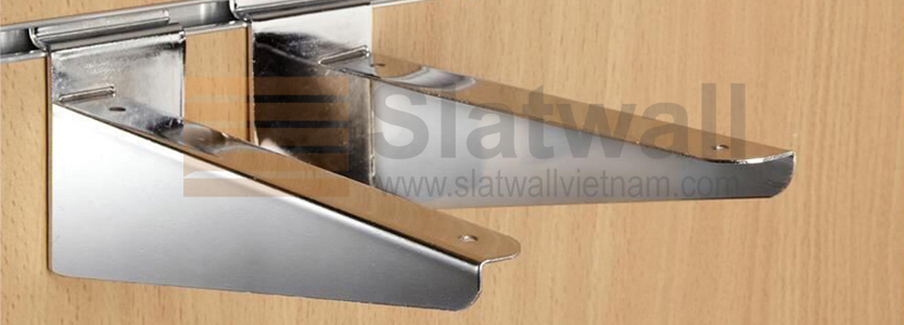 Tay đỡ giá kệ cài tấm Slatwall