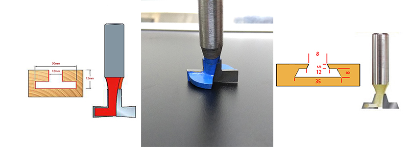 Mũi phay rãnh gỗ slatwall